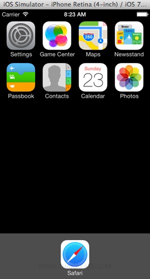 iOS 7 Xcode 5 Simulator