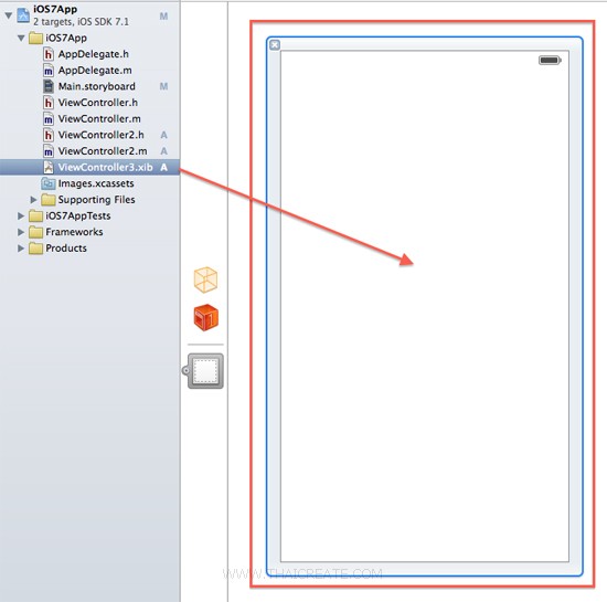 iOS 7 Storyboard Xcode5 View 