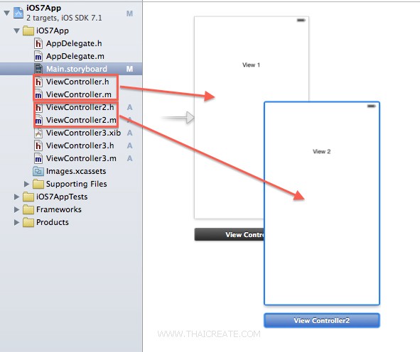 iOS 7 Xcode 5 Storyboard Segue View