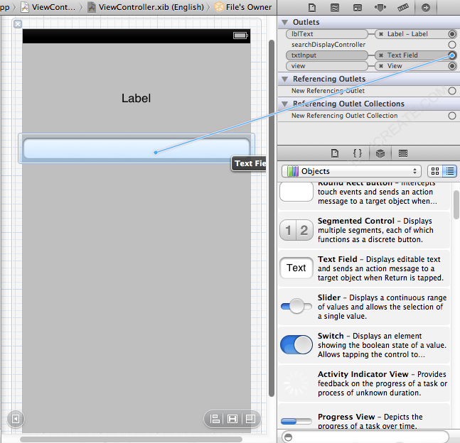 iOS Objective-C Show Text iPhone iPad iOS Objective-C Show Text iPhone iPad