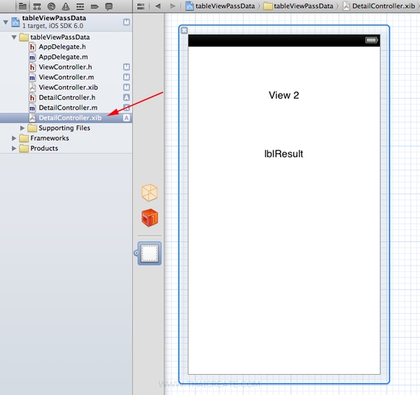 iOS/iPhone TableView  Passing Data to Another View
