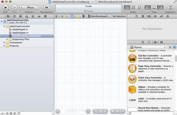 iOS/iPhone Table View and Storyboard