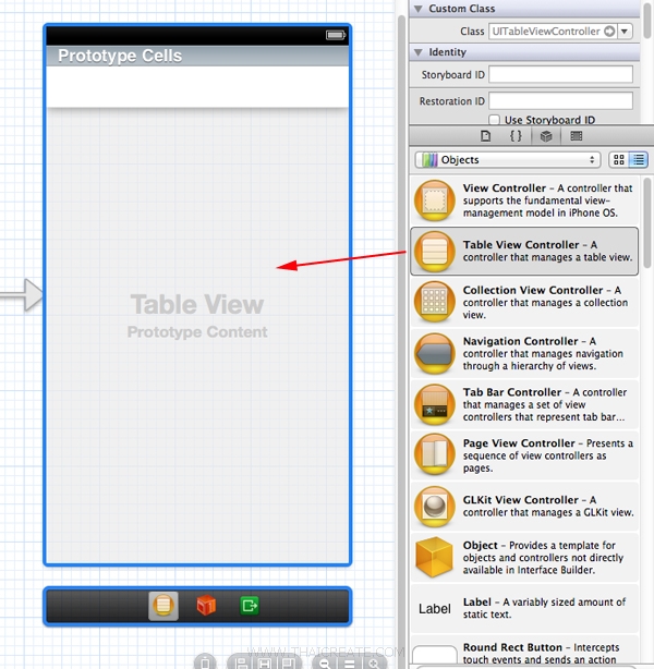 iOS/iPhone Table View and Storyboard