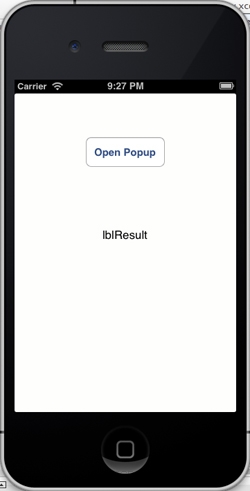 iOS/iPhone Textbox in Popup