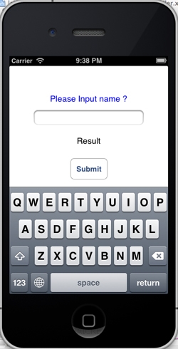 iOS/iPhone Label(UILabel) , Text Field(UITextField) , Round Rect Button(UIButton) 