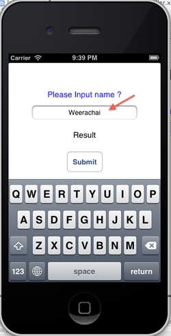 iOS/iPhone Label(UILabel) , Text Field(UITextField) , Round Rect Button(UIButton) 