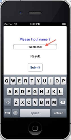 iOS/iPhone Label(UILabel) , Text Field(UITextField) , Round Rect Button(UIButton) iOS/iPhone Label(UILabel) , Text Field(UITextField) , Round Rect Button(UIButton)