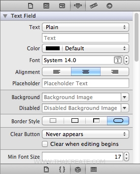 iOS/iPhone Label(UILabel) , Text Field(UITextField) , Round Rect Button(UIButton) iOS/iPhone Label(UILabel) , Text Field(UITextField) , Round Rect Button(UIButton)