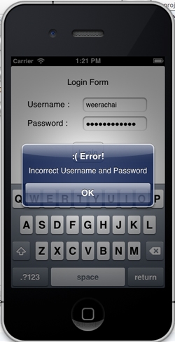 iOS/iPhone Login Username and Password from Web Server (PHP & MySQL)