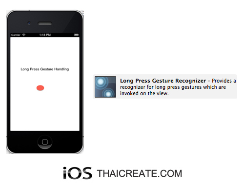 iOS/iPhone Long Press Gesture Recognizer  