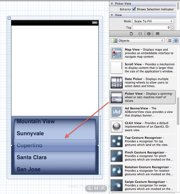 iOS/iPhone Picker View (UIPickerView) Example  iOS/iPhone Picker View (UIPickerView) Example