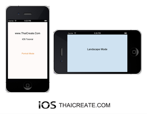 iOS/iPhone Portrait and Landscape Orientation iOS/iPhone Portrait and Landscape Orientation