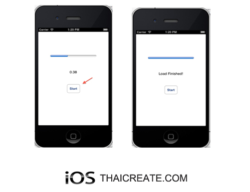 iOS/iPhone Progress View (UIProgressView) Example 