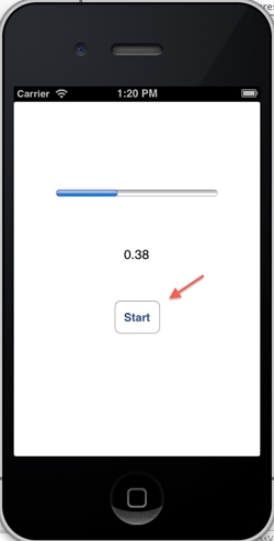 iOS/iPhone Progress View (UIProgressView) Example (iPhone,iPad)