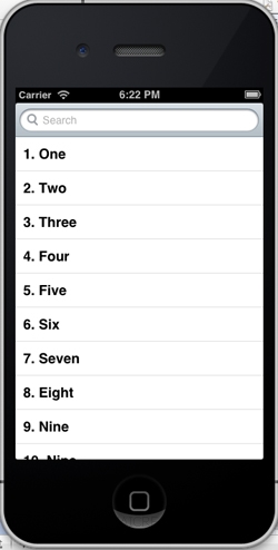 iOS/iPhone Search Bar and Scope Bar iOS/iPhone Search Bar and Scope Bar