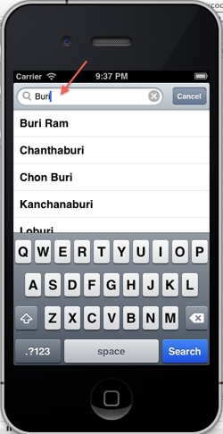 iOS/iPhone Search Bar (UISearchBar) Data from Web Server Using JSON iOS/iPhone Search Bar (UISearchBar) Data from Web Server Using JSON