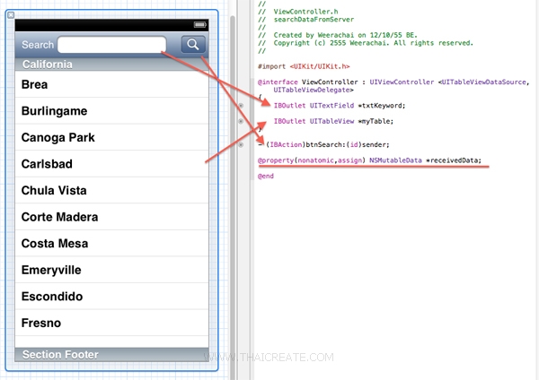 iOS/iPhone Search Data from Web Server (URL,Website)