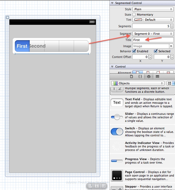 iOS/iPhone Segmented Control (UISegmentedControl) Example (iPhone,iPad)