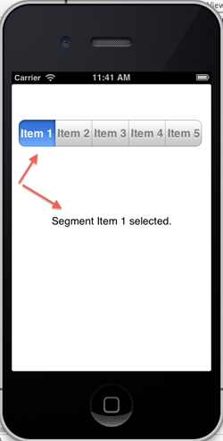 iOS/iPhone Segmented (UISegmentedControl)