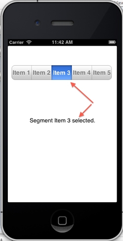 iOS/iPhone Segmented (UISegmentedControl)
