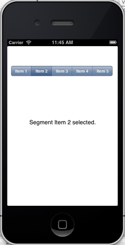 iOS/iPhone Segmented Control (UISegmentedControl) Example (iPhone,iPad)