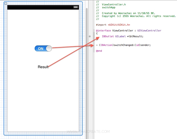iOS/iPhone Switch (UISwitch) Example