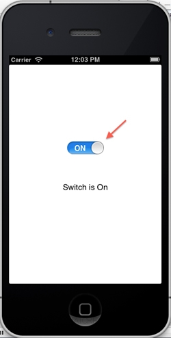 iOS/iPhone Switch (UISwitch) Example