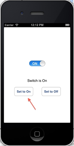 iOS/iPhone Switch (UISwitch) Example