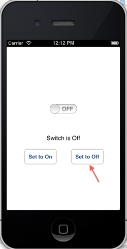 iOS/iPhone Switch (UISwitch) Example