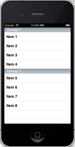 iOS/iPhone Table View(UITableView) Sections from an NSArray