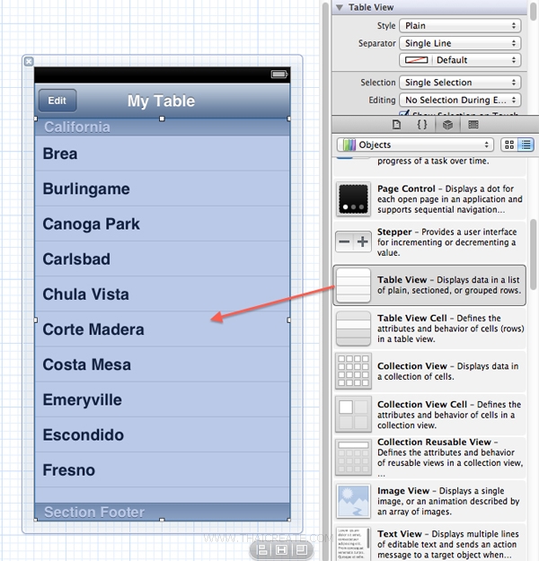 iOS/iPhone Table View Show Enable Edit / Delete Cell (Swipe To Delete) (UITableView)
