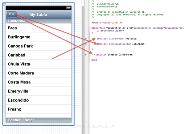 iOS/iPhone Table View Show Enable Edit / Delete Cell (Swipe To Delete ...