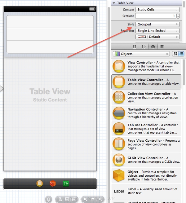iOS/iPhone Table View Static Cell and Section Group (iPhone, iPad)