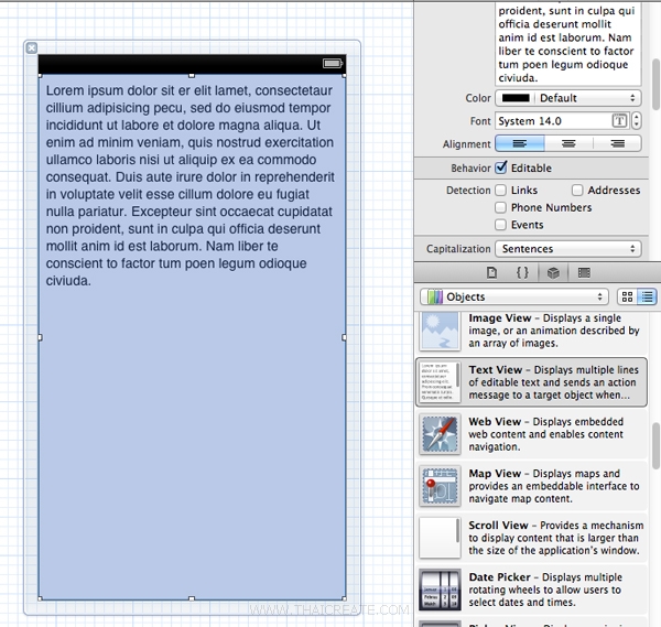 Textview Ios iOS/iPhone Text View (UITextView) Display Multiline Text Region ...