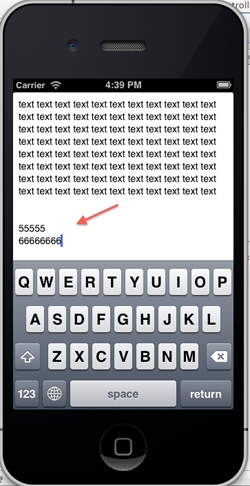 iOS/iPhone Text View (UITextView) Display Multiline Text Region ...