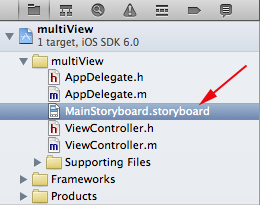 iOS/iPhone Storyboard and View , Multiple View (Objective-C, iPhone, iPad)
