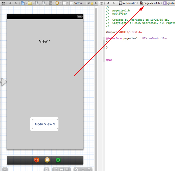 iOS/iPhone Storyboard and Custom Class in View (Objective-C, iPhone, iPad)