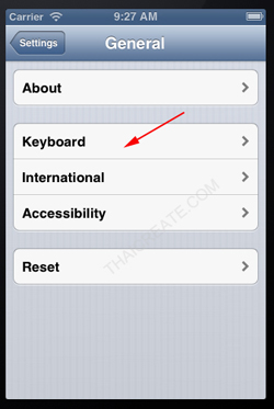iOS Simulator iPhone iPad Thai Keyboard