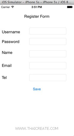 Register Form (iOS C# (Xamarin.iOS) and Mobile Services)