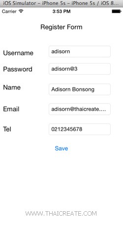 Register Form (iOS C# (Xamarin.iOS) and Mobile Services)