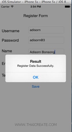 Register Form (iOS C# (Xamarin.iOS) and Mobile Services)