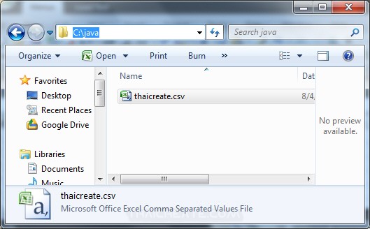 Java Create and Write CSV file