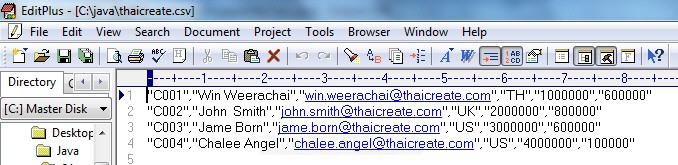 Java Create and Write CSV file