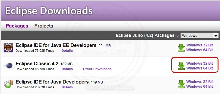 การติดตั้ง Eclipse สำหรับเขียน Java (Install Eclipse IDE for Java)