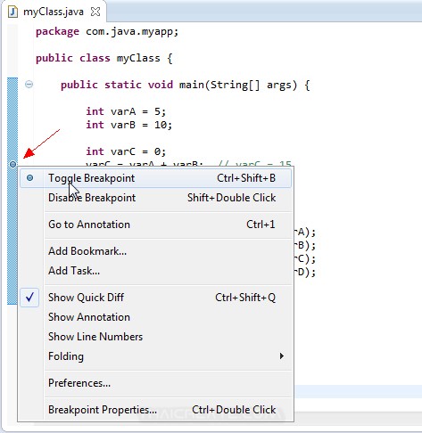 Eclipse : การใช้งาน Run และ Debugging บน Eclipse IDE ในการเขียน Java