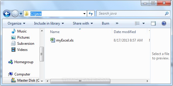 Java Generate Excel Report from Database