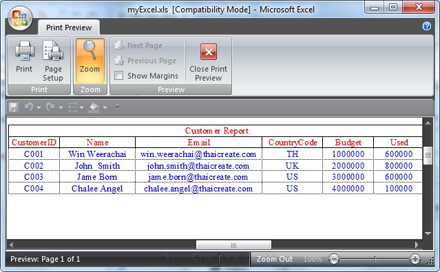 Java Generate Excel Report from Database