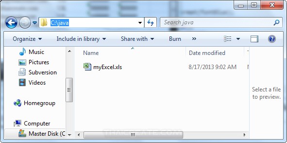 Java Excel Reader Spreadsheet xls