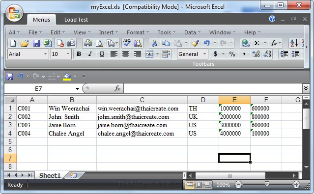 Java Excel Reader Spreadsheet xls (jExcelAPI)