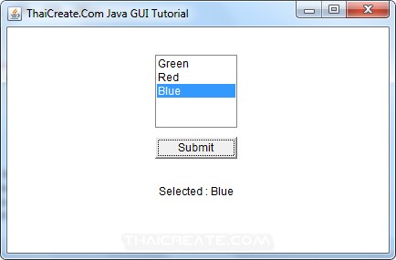 Java AWT and List (List)